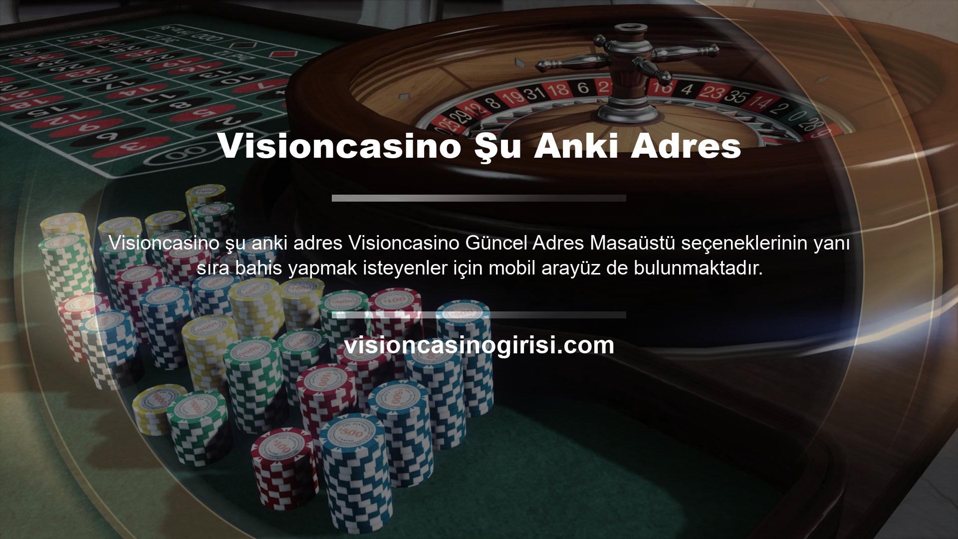 Visioncasino mobil programı, cep telefonlarında ve tabletlerde ticaret işlevselliği sağlar